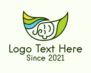 Leaf Swaddle Baby logo