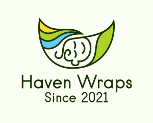 Leaf Swaddle Baby logo