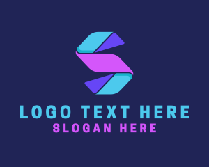 Advertising Company Letter S logo design