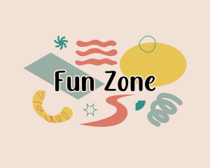 Fun Playful Doodle logo design