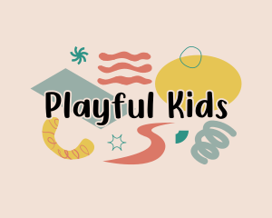 Fun Playful Doodle logo design