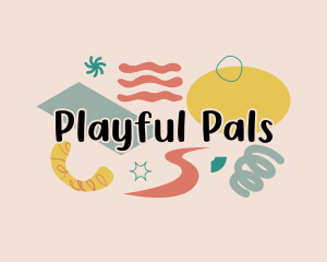 Fun Playful Doodle logo design