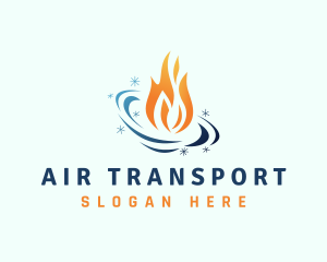 Cooling Fuel Flame  logo design