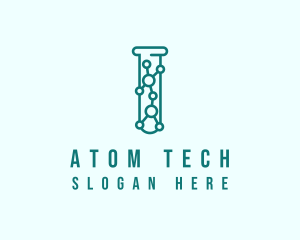 Molecule Test Tube logo design