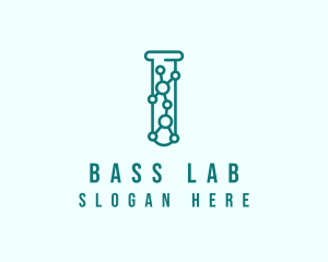 Molecule Test Tube logo design