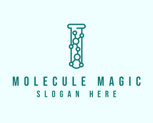 Molecule Test Tube logo design