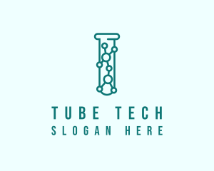 Molecule Test Tube logo design