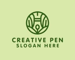 Eco Friendly Writing Pen logo design