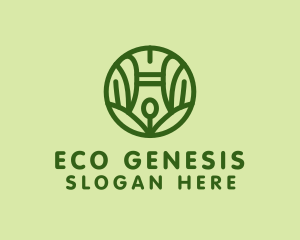 Eco Friendly Writing Pen logo design