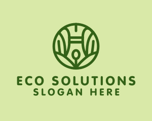 Eco Friendly Writing Pen logo design