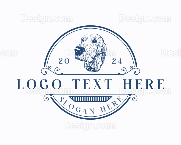 Vintage  Dog Animal Logo