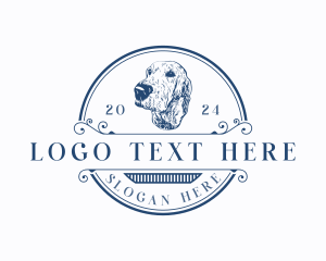 Vintage  Dog Animal logo