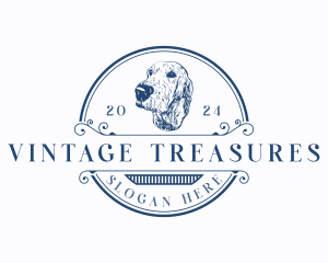 Vintage  Dog Animal logo design