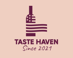 American Wine Bar  logo design