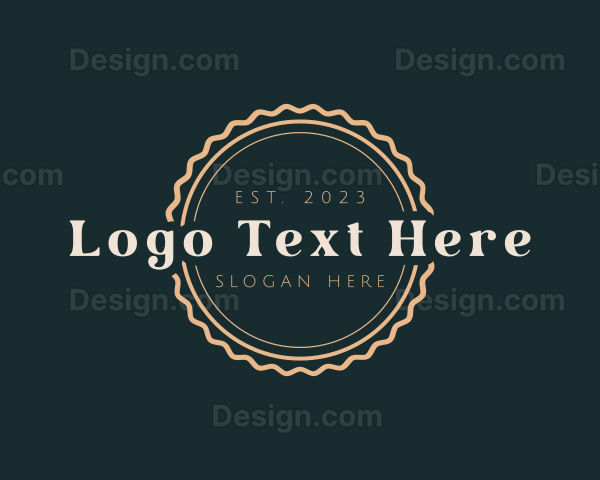 Round Retro Business Logo