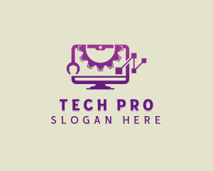 Tech Computer Monitor logo