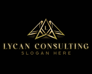 Triangle Consulting Pyramid logo design