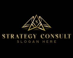 Triangle Consulting Pyramid logo design