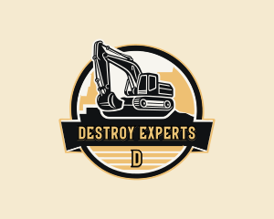 Quarry Construction Machinery logo design