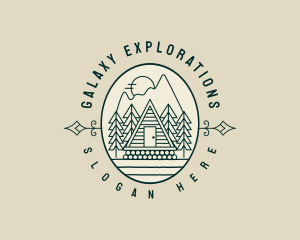 Mountain Cabin Lodge logo design