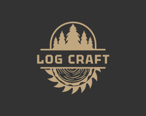 Outdoor Lumber Sawmill logo design