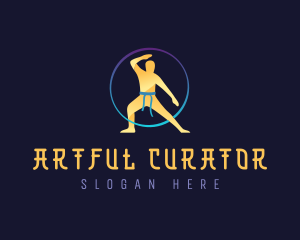 Martial Arts Fighter logo design