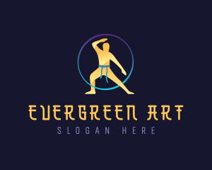 Martial Arts Fighter logo design