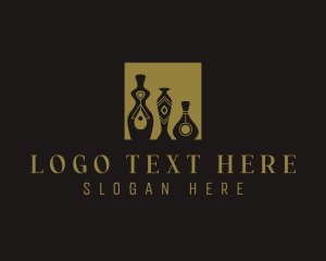 Vase Pottery Furniture Logo