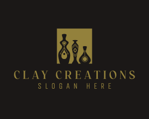 Vase Pottery Furniture logo design