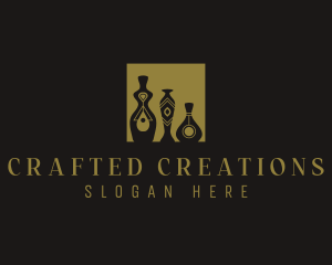 Vase Pottery Furniture logo design