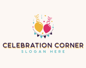 Party Hat Celebration logo design