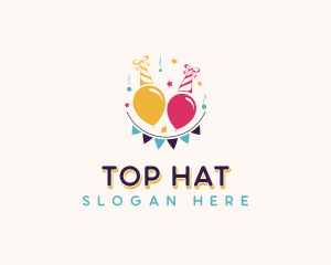 Party Hat Celebration logo design