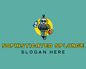 Spark Plug Mechanic Mascot logo design