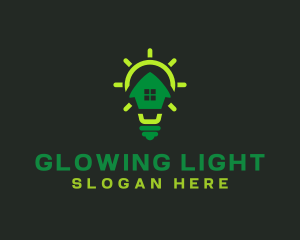 Light Bulb Home Lighting logo design