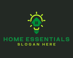 Light Bulb Home Lighting logo design