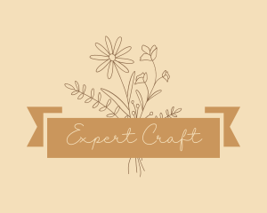 Flower Bouquet Craft logo design