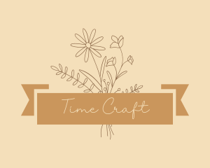 Flower Bouquet Craft logo design