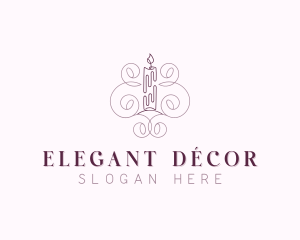 Decor Candle Spa logo design