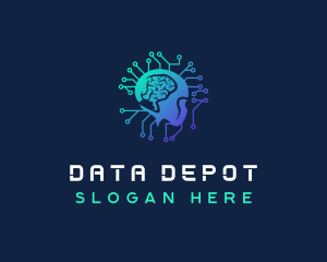 Data Tech Intelligence logo design