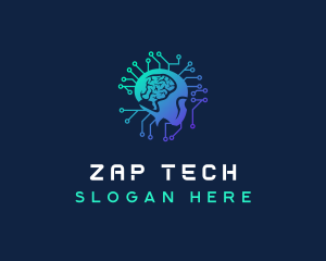 Data Tech Intelligence logo design