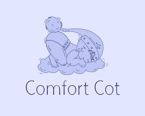 Toddler Boy Bedtime logo design