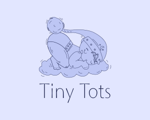 Toddler Boy Bedtime logo design