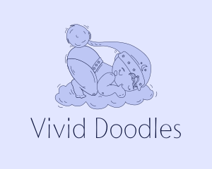 Toddler Boy Bedtime logo design