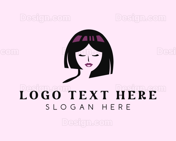 Hair Makeup Woman Logo