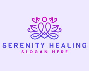 Yoga Lotus Wellness logo design