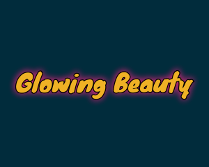 Comic Playful Glowing logo