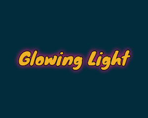 Comic Playful Glowing logo design