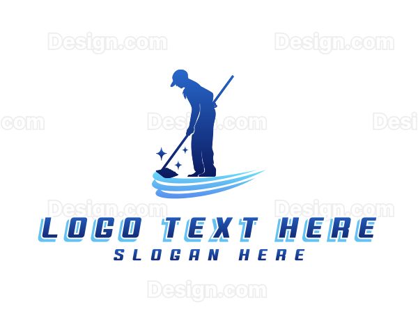 Janitress Sanitation Mop Logo