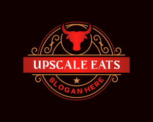 Luxury Bull Restaurant logo design