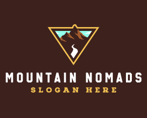 Mountain Forest Hiking logo design